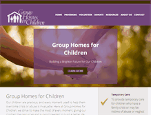 Tablet Screenshot of grouphomesforchildren.org